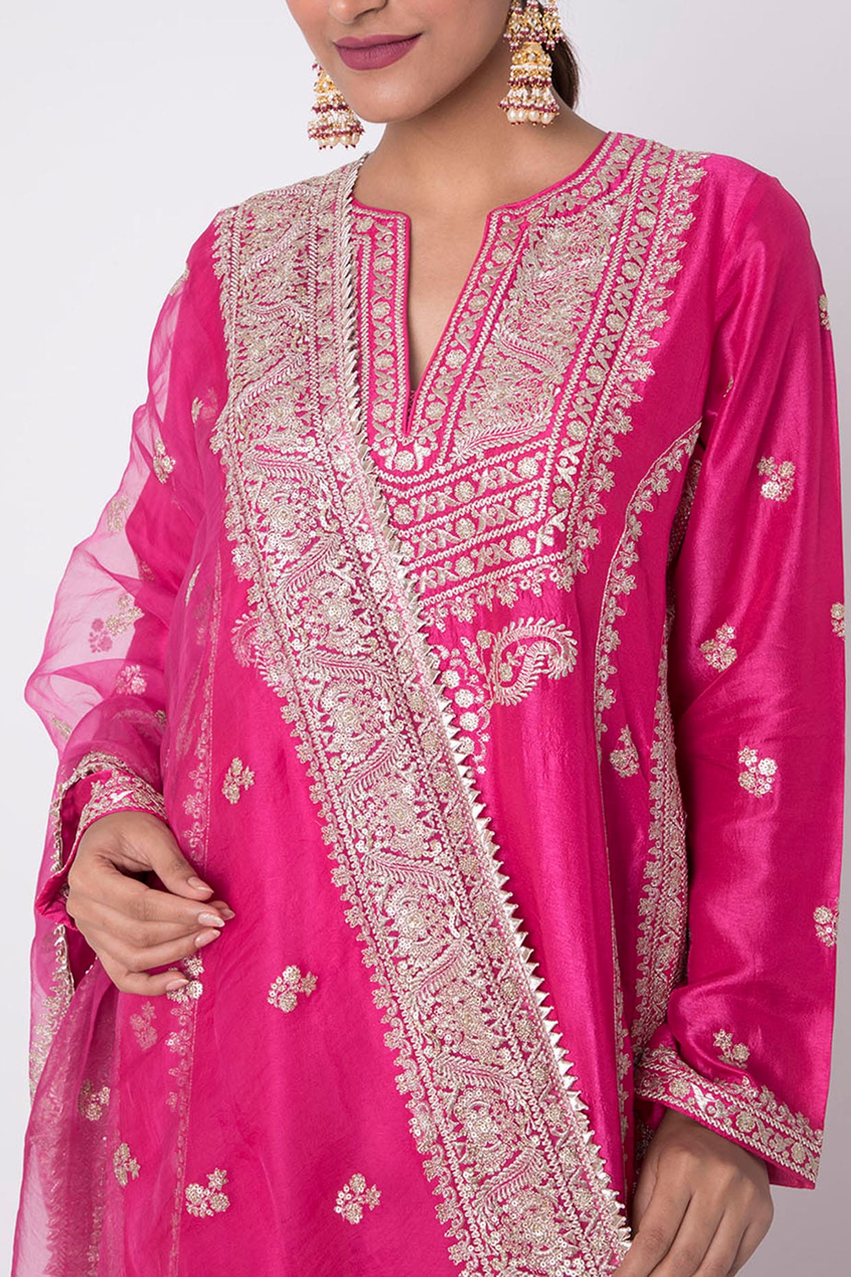 URVI (Kurta/Dress-Rani Pink) — Tokree Shop Jaipur