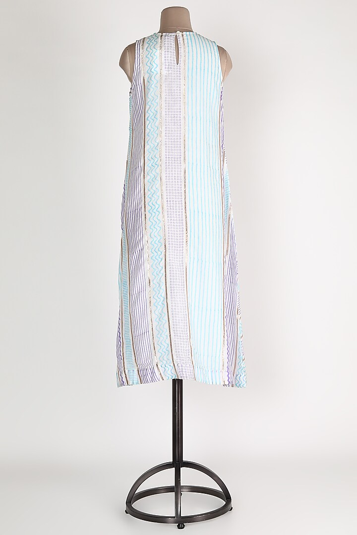Light Blue With 3/4th Sleeves by GOPI VAID at Pernia's Pop Up Shop