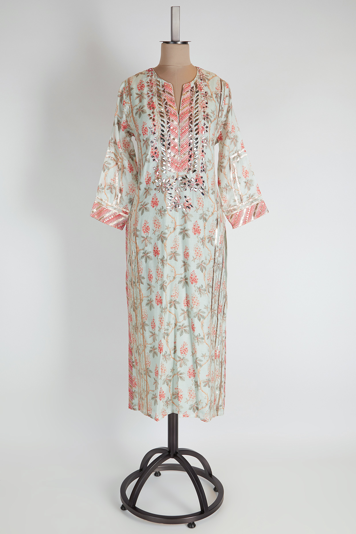 Multi Colored Embroidered & Printed Kurta by GOPI VAID at Pernia's Pop Up Shop