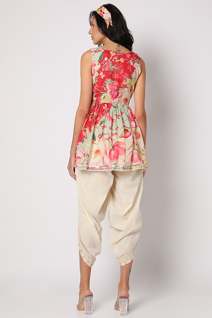 Multi Colored Printed Dhoti Pant Set Design by GOPI VAID at Pernia's Pop Up  Shop 2024