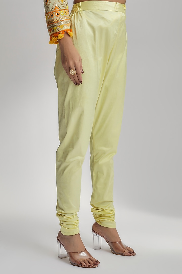 Yellow Georgette Embroidered Wedding Anarkali Set by GOPI VAID at Pernia's Pop Up Shop