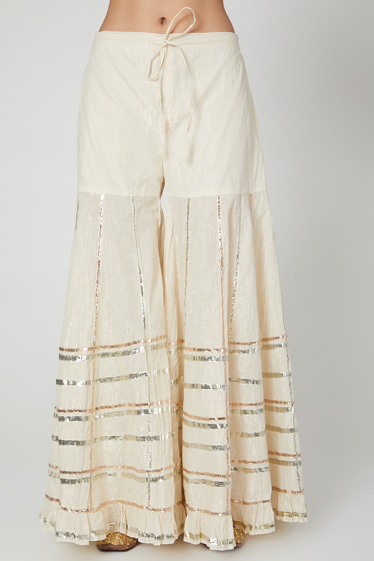 off white sharara pants