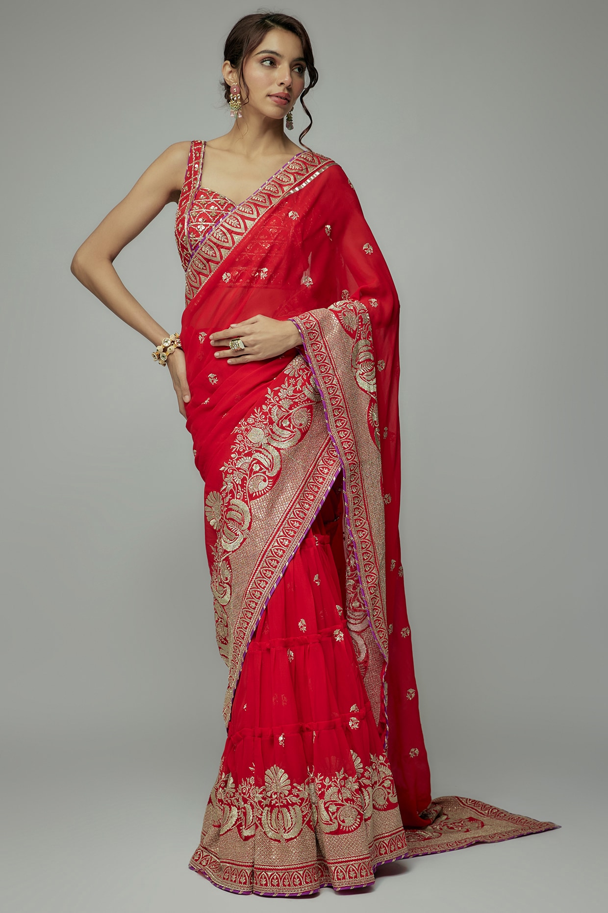 Marathi Wedding Paithani Saree Red Colour| New Fancy Sarees 2022