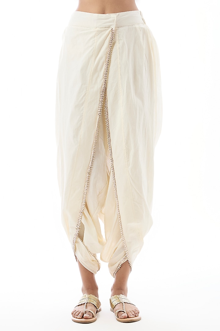 Yellow Tussar Kurta Set by GOPI VAID at Pernia's Pop Up Shop
