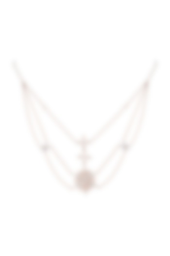 14Kt Rose Gold Supernova Choker Diamond Necklace by Golden Gazelle Fine Jewellery