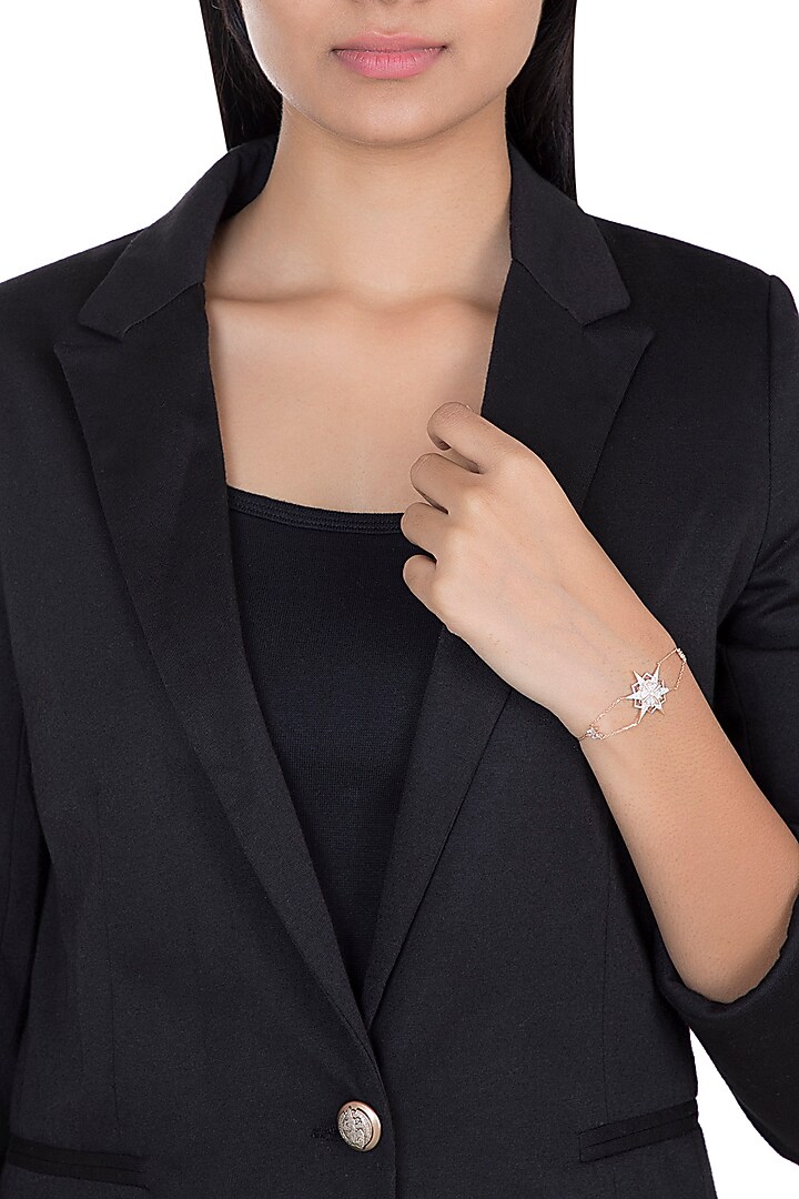 14Kt Rose Gold Grand Star Diamond Bracelet by Golden Gazelle Fine Jewellery at Pernia's Pop Up Shop