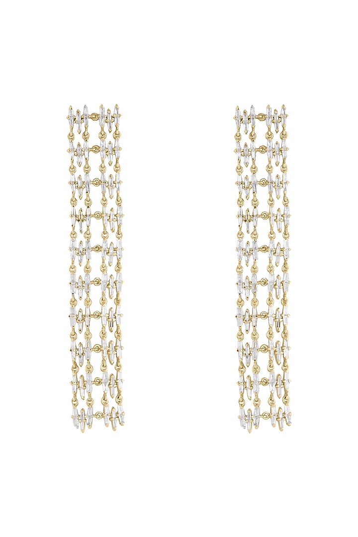 14Kt Gold Cascading Sparkle Diamond Earrings by Golden Gazelle Fine Jewellery
