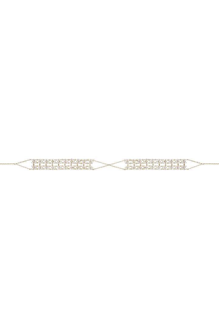 14Kt Gold Cascading Sparkle Diamond Adjustable Bracelet by Golden Gazelle Fine Jewellery