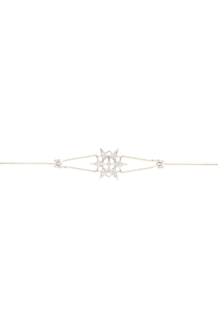 14Kt Gold Light Star Diamond Adjustable Bracelet by Golden Gazelle Fine Jewellery