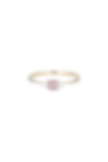 14Kt Gold Pink Princess Tourmaline & Diamond Ring by Golden Gazelle Fine Jewellery at Pernia's Pop Up Shop