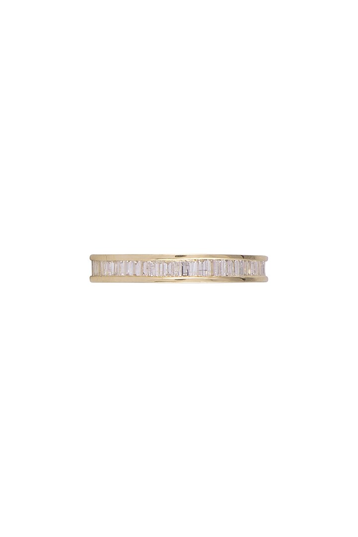 14Kt Gold Classic Baguette Diamond Band Ring by Golden Gazelle Fine Jewellery