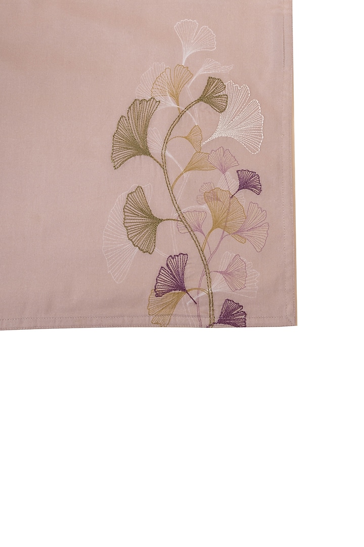 Gingko Plum Cotton Floral Printed Table Mats (Set of 4) by Eris home at Pernia's Pop Up Shop