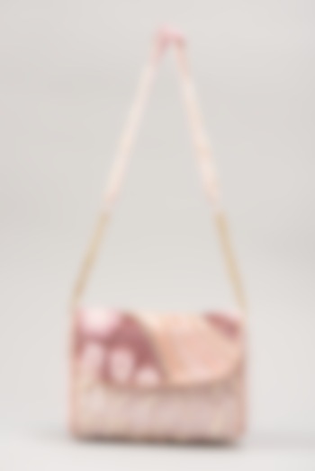 Pink Embellished Handbag by Durvi