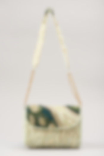 Green Sea Stone Embellished Handbag by Durvi