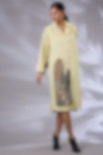 Ice Mint Cotton Anti-Fit Vacation Shirt Dress by GRAINE at Pernia's Pop Up Shop