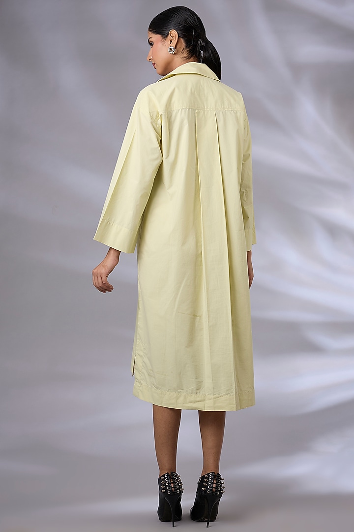 Ice Mint Cotton Anti-Fit Vacation Shirt Dress by GRAINE at Pernia's Pop Up Shop