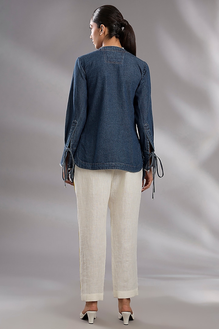 Blue & White Denim Co-Ord Set by GRAINE at Pernia's Pop Up Shop