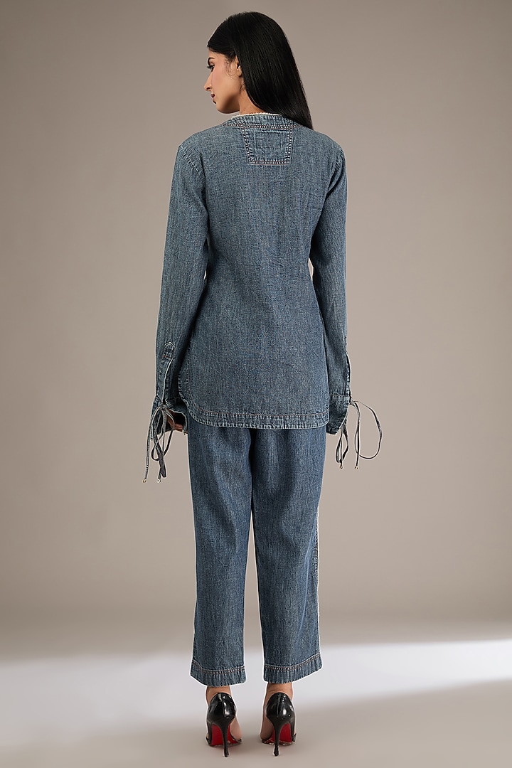 Blue Denim Co-Ord Set by GRAINE at Pernia's Pop Up Shop