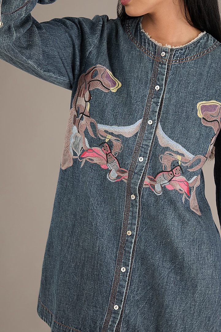Blue Denim Co-Ord Set by GRAINE at Pernia's Pop Up Shop