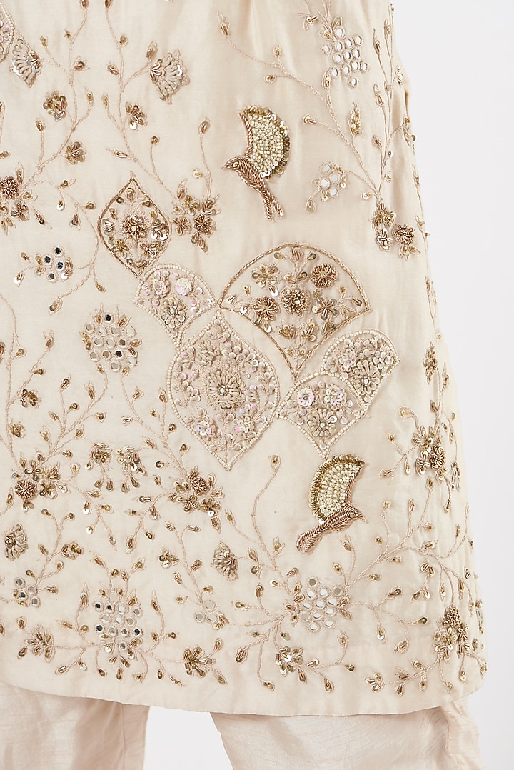 White Embroidered Kurta Set by Garo at Pernia's Pop Up Shop