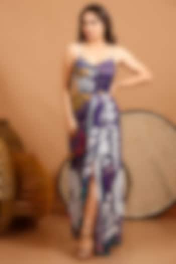 Blue Chiffon Summer Dress by Garo at Pernia's Pop Up Shop