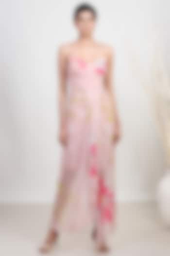 Pink Chiffon Summer Dress by Garo at Pernia's Pop Up Shop
