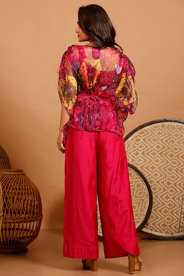 Pink Silk Muslin Pant Set by Garo at Pernia's Pop Up Shop
