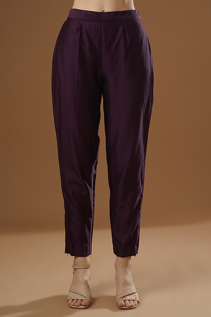 Purple Tussar Engagement Gown by Garo at Pernia's Pop Up Shop