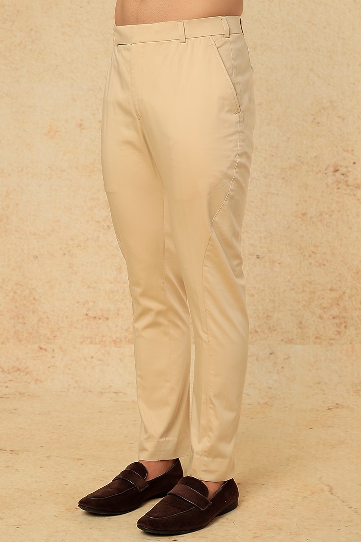 Beige Georgette Chikankari Work Wedding Sherwani Set by HANEET SINGH at Pernia's Pop Up Shop