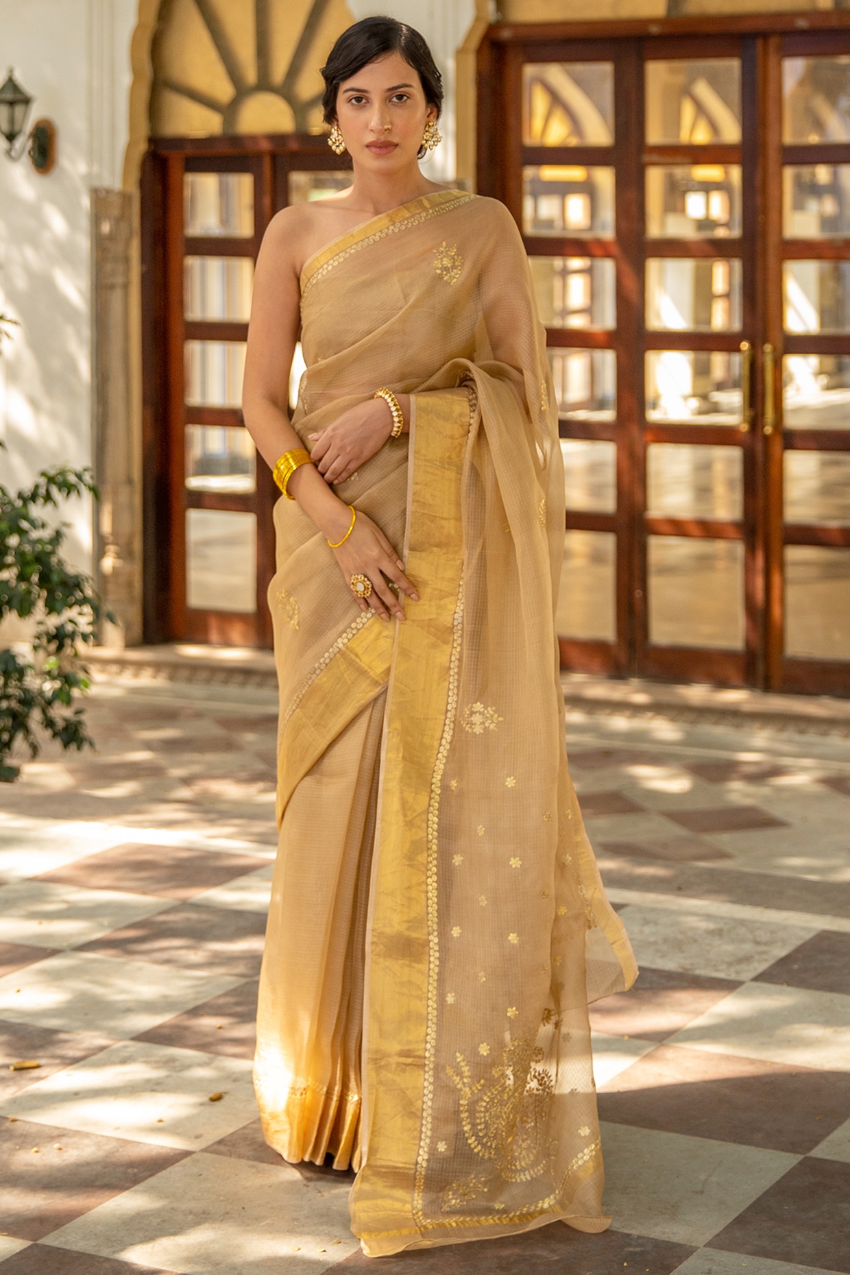 Buy Pure Kota silk Saree from Dress Cafe