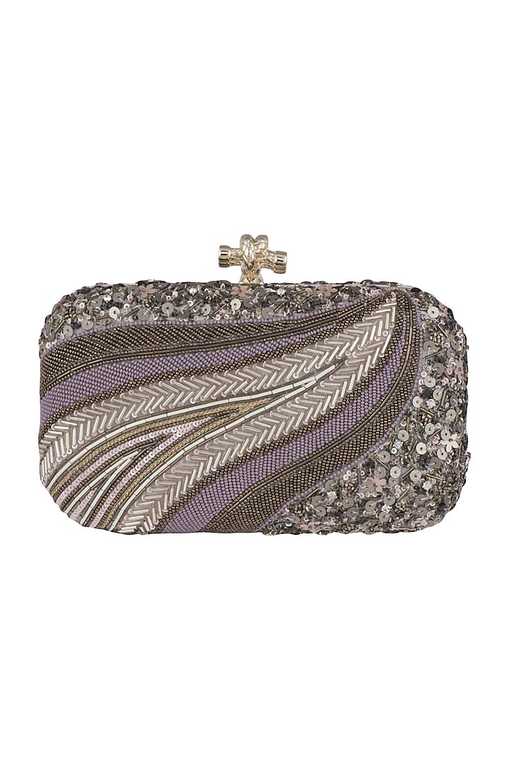 Multi Colored Embroidered Clutch by Durvi