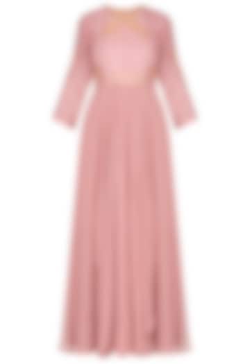 Onion pink embroidered kurta set by Garo at Pernia's Pop Up Shop