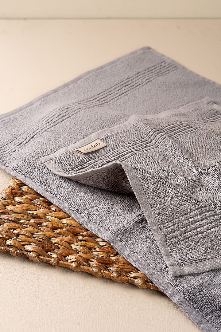 Grey Large Bath Towels by By ADAB at Pernia's Pop Up Shop