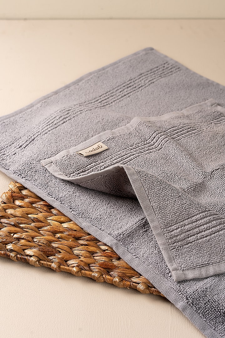 Grey Towels (Set of 8) by By ADAB