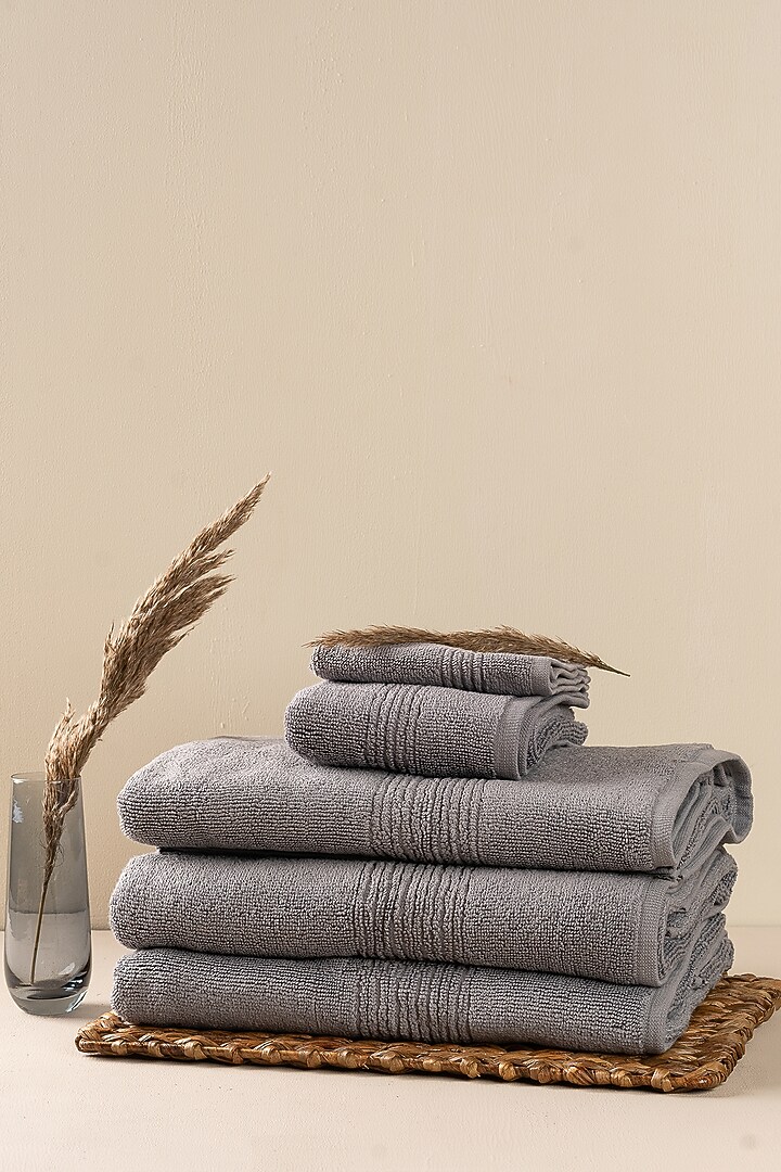 Grey Face Towels by By ADAB at Pernia's Pop Up Shop