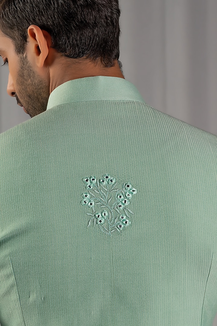 Yellow Chanderi Shaded Kurta Set by Punit Arora at Pernia's Pop Up Shop