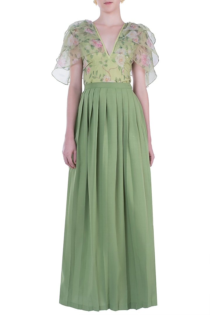 Light green layered top available only at Pernia's Pop Up Shop.