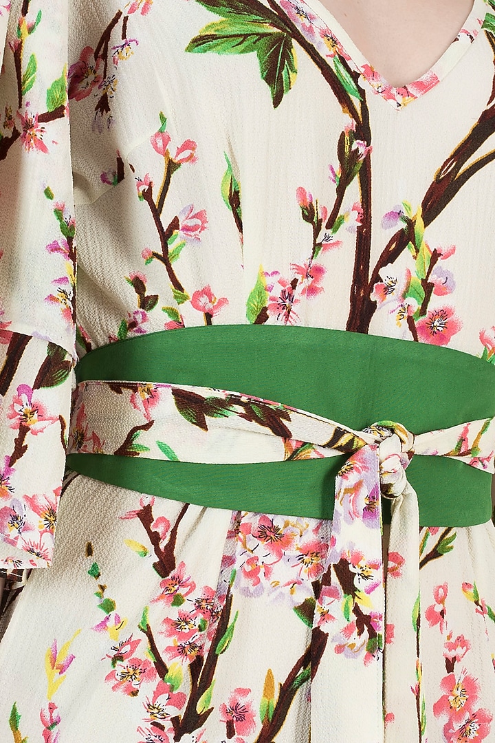 Cream and pink floral jumpsuit available only at Pernia's Pop Up Shop.