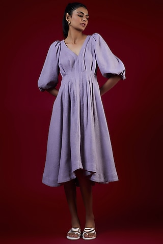 Lavender Cotton Dress by LABEL KIARSH