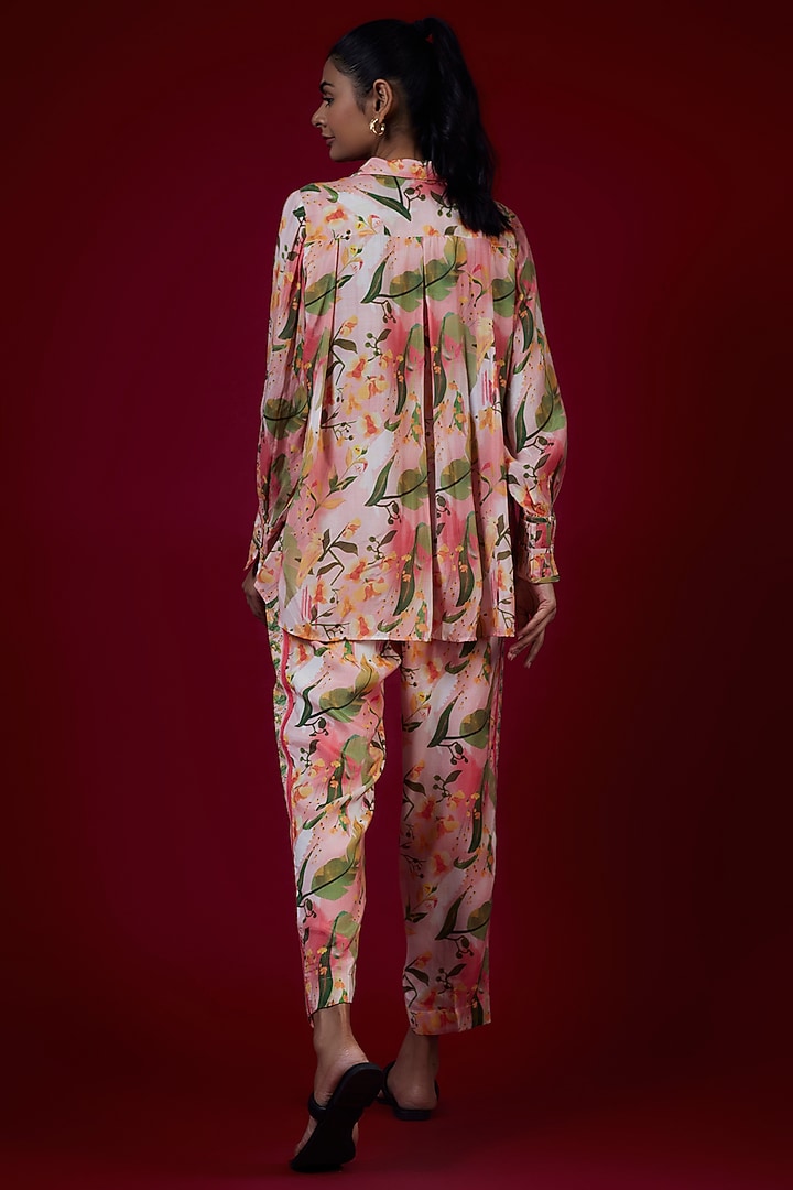 Multi-Colored Cotton Silk Co-Ord Set by LABEL KIARSH at Pernia's Pop Up Shop