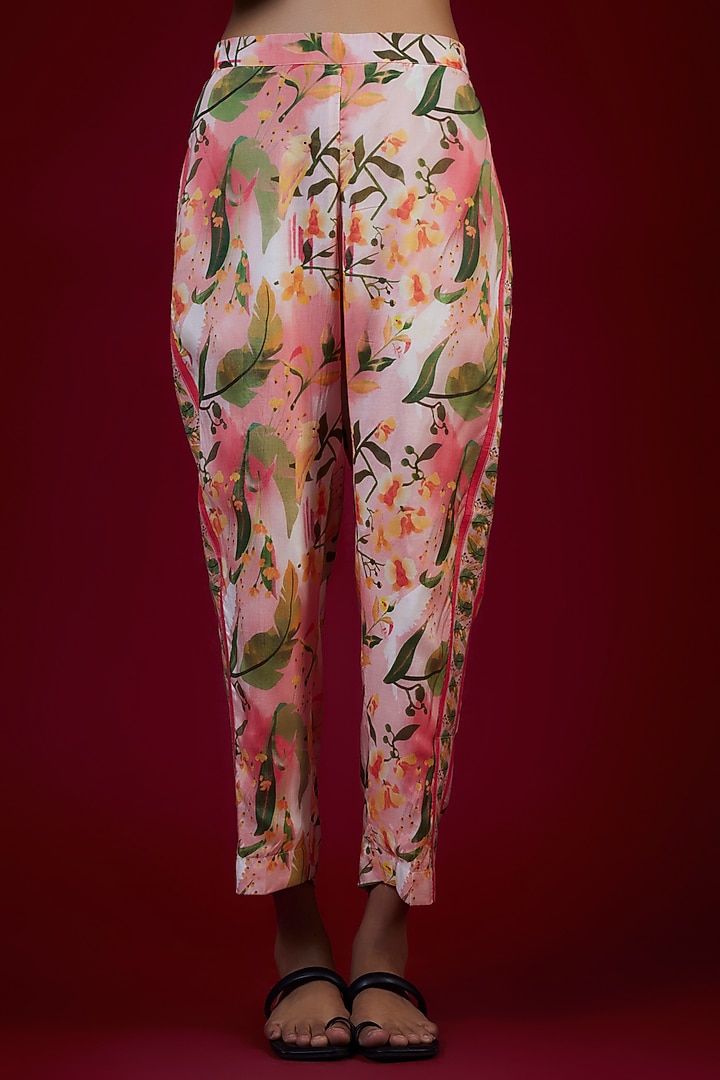 Multi-Colored Cotton Silk Co-Ord Set by LABEL KIARSH at Pernia's Pop Up Shop