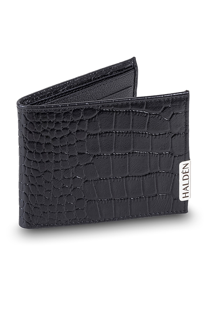 Black Handmade Leather Wallet by HALDEN