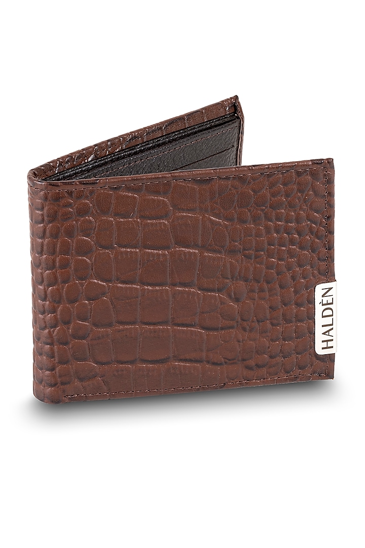 Brown Handmade Leather Wallet by HALDEN