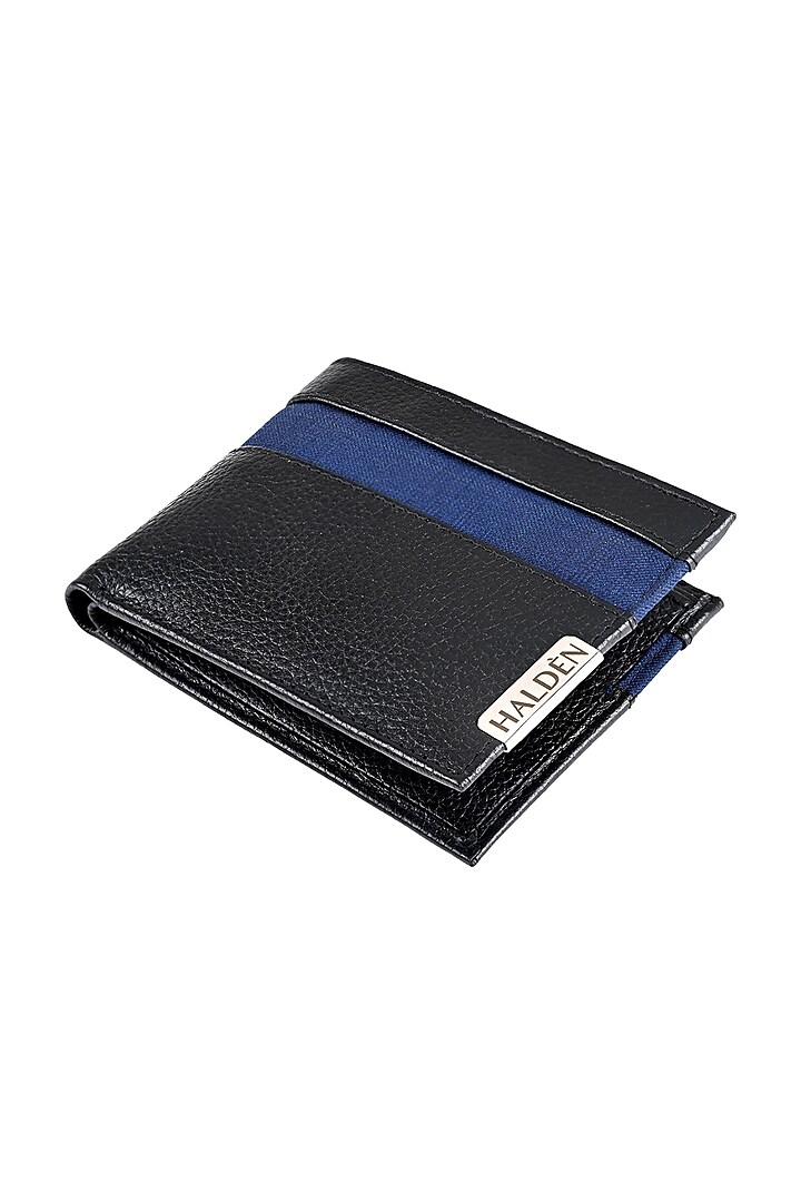 Black Handmade Leather Wallet by HALDEN at Pernia's Pop Up Shop