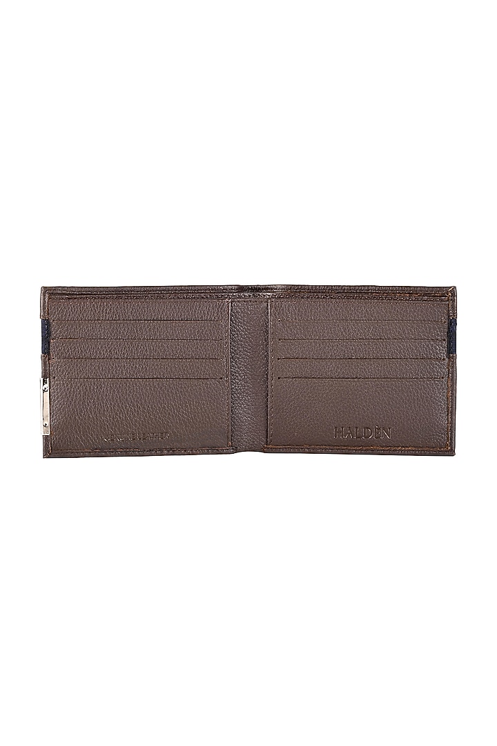 Brown Handmade Leather Wallet by HALDEN at Pernia's Pop Up Shop