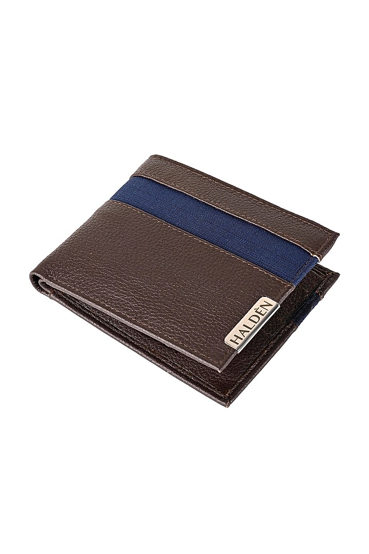 Brown Handmade Leather Wallet by HALDEN at Pernia's Pop Up Shop