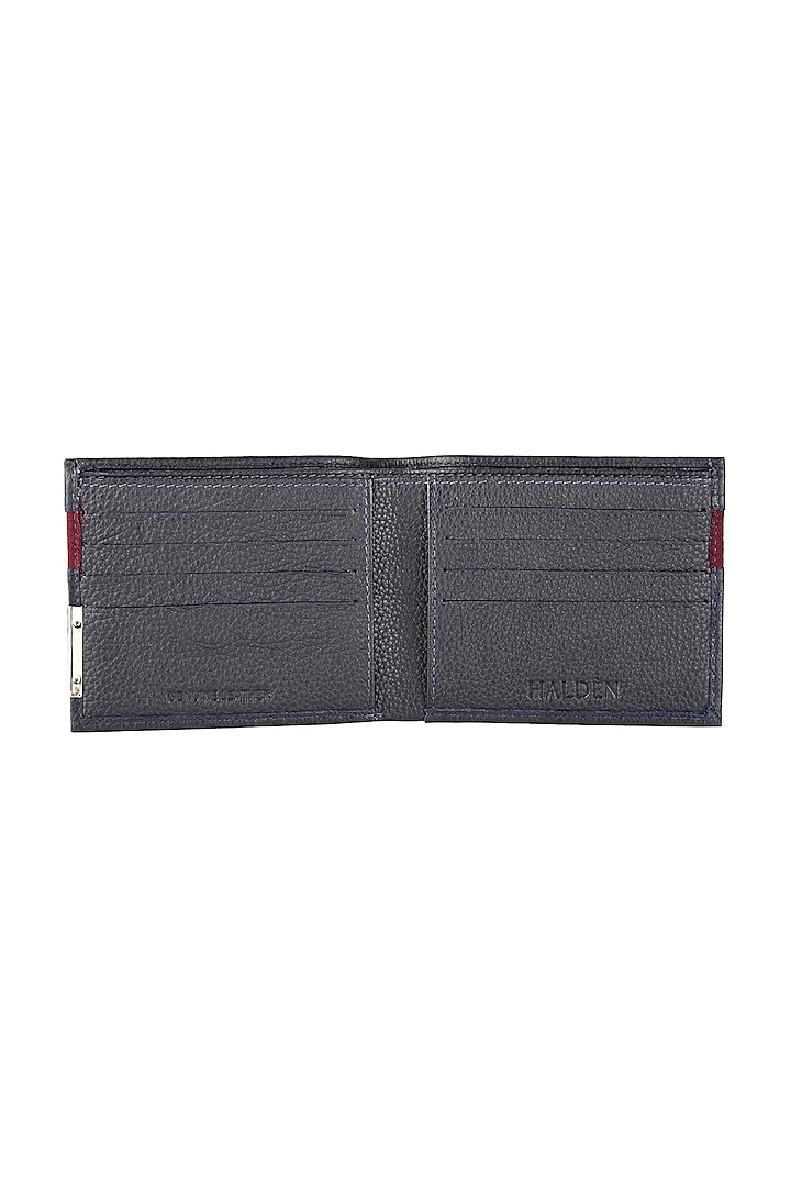 Blue Handmade Leather Wallet by HALDEN at Pernia's Pop Up Shop