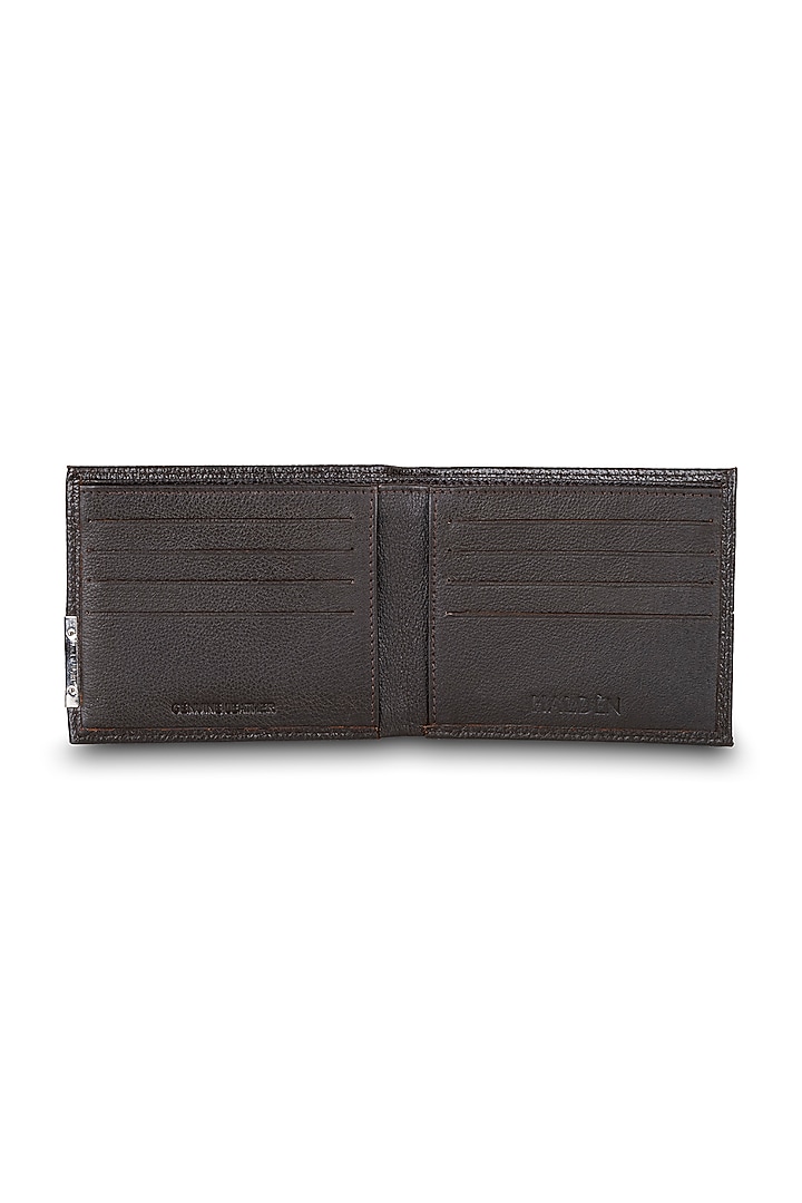 Brown Handmade Leather Wallet by HALDEN at Pernia's Pop Up Shop