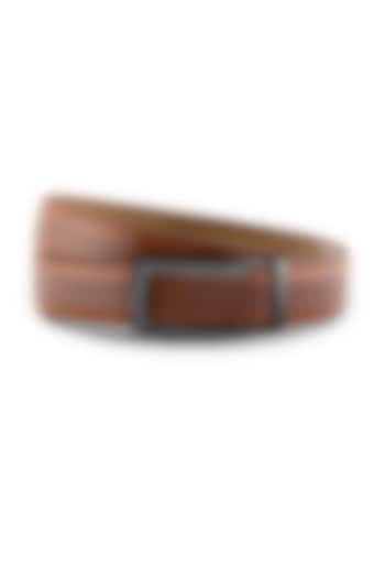 Burley Tan Leather Micro Adjustable Belt by HALDEN