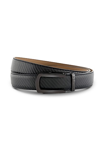 Walcot Black Leather Belt With Buckle by HALDEN